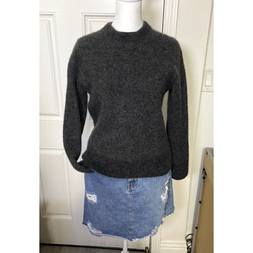 Vince Women's Plus Cashmere Crewneck Black Sweater Size Large (See Measurements)